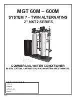 Preview for 1 page of MARLO MGT 120 Installation, Operation And Maintenance Manual