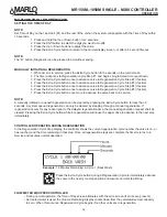 Preview for 21 page of MARLO MR M Series Installation, Operation And Maintenance Manual