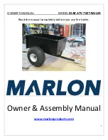 Предварительный просмотр 1 страницы Marlon MAR ATV 700 Owner'S Manual