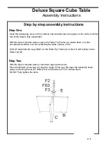 Preview for 4 page of Marlow Wentworth Windsor Deluxe Square Cube Table Assembly Instructions Manual