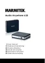 Marmitek Audio Anywhere 625 User Manual preview