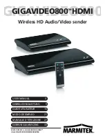 Marmitek Gigavideo800 HDMI User Manual preview