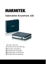 Preview for 1 page of Marmitek Subwoofer Anywhere 635 User Manual