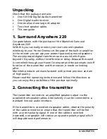 Preview for 4 page of Marmitek SURROUND ANYWHERE 220 User Manual