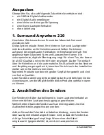 Preview for 16 page of Marmitek SURROUND ANYWHERE 220 User Manual