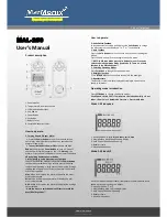 Предварительный просмотр 1 страницы MarMonix MAL-250 User Manual