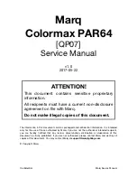 Marq Colormax Par64 Service Manual предпросмотр