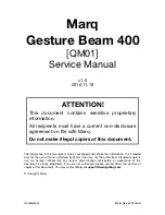 Marq Gesture Beam 400 Service Manual предпросмотр