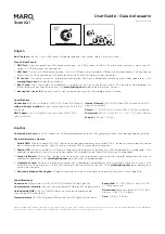 Preview for 1 page of Marq SceniQ 1 User Manual