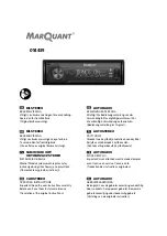 Preview for 1 page of Marquant 014439 Operating Instructions Manual