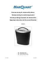 Marquant 929-072 Operating Instructions Manual preview