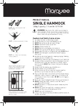 Предварительный просмотр 1 страницы Marquee 0215108 Product Manual