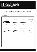 Preview for 1 page of Marquee BAYFIELD STEEL WICKER BAR TABLE 0177371 Assembly Instructions