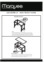 Preview for 2 page of Marquee BAYFIELD STEEL WICKER BAR TABLE 0177371 Assembly Instructions