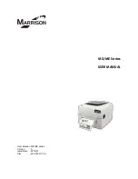 Marrison MD Series User Manual preview