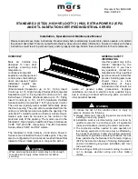 Preview for 8 page of Mars Air Systems N2 Unheated Series Manual