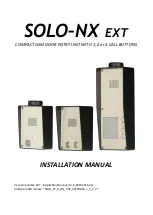 MARS COMMERCE SOLO-NX EXT Owner'S Installation Manual preview