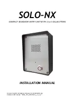 MARS COMMERCE SOLO-NX Instruction Manual предпросмотр