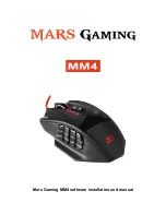 Preview for 1 page of MARS GAMING mm4 Software Installation And Manual