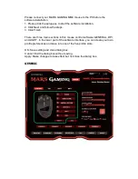 Preview for 2 page of MARS GAMING mm4 Software Installation And Manual