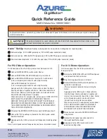 Preview for 1 page of Mars Azure Digi-Motor 10860 Quick Reference Manual