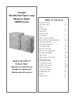 Preview for 2 page of Mars Century EarthPure HNW Series Installation, Operation And Maintenance Manual