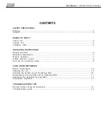 Preview for 2 page of Mars COMFORT-AIRE Century 12 SU Series User Manual