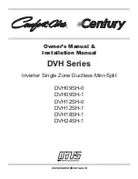 Mars Comfort-Aire Century A-DVH09SH-0-CY Owner'S Manual & Installation Manual preview