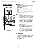 Предварительный просмотр 5 страницы Mars Comfort-Aire Century A-VMH09CU-1 Remote Control Manual