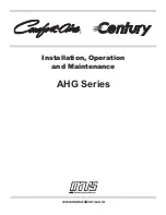 Mars COMFORT-AIRE Century AHG Series Installation, Operation And Maintenance Manual preview