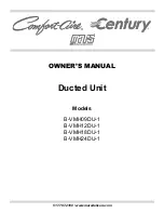 Preview for 1 page of Mars Comfort-Aire Century B-VMH09DU-1 Owner'S Manual