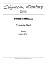 Preview for 1 page of Mars Comfort Aire Century B-VMH12FU-1 Owner'S Manual