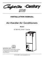 Preview for 1 page of Mars Comfort-Aire Century B-VMH18AV-1 Series Installation Manual