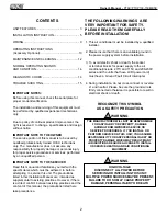 Предварительный просмотр 2 страницы Mars Comfort-Aire Century PTAC07A130B Owner'S Manual