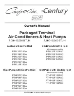 Предварительный просмотр 1 страницы Mars Comfort-aire Century PTAC07F130A Owner'S Manual