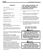 Preview for 2 page of Mars Comfort-aire Century PTAC07F130A Owner'S Manual