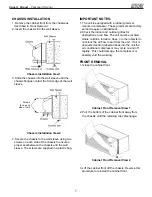 Предварительный просмотр 7 страницы Mars Comfort-aire Century PTAC07F130A Owner'S Manual