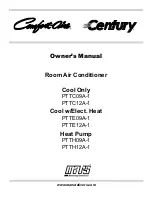 Mars COMFORT-AIRE Century PTTC09A-1 Owner'S Manual preview