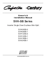 Mars Comfort-Aire Century SVH-SB Series Owners & Installation Manual preview