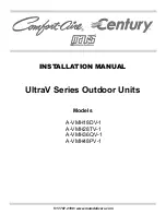 Preview for 1 page of Mars Comfort-Aire Century UltraV Series Installation Manual