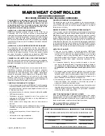 Preview for 15 page of Mars COMFORT-AIRE CMA12SD-0 Installation, Operation & Maintenance Manual