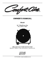 Mars Comfort-Aire FB-2430DT-MBL Series Owner'S Manual preview