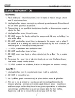 Preview for 2 page of Mars Comfort-Aire FB-2430DT-MBL Series Owner'S Manual