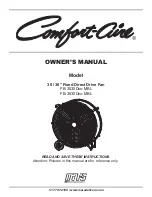 Mars COMFORT-AIRE FB-3030D MBL Series Owner'S Manual preview