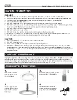 Предварительный просмотр 2 страницы Mars Comfort-Aire FP-3030DTO-MBL Owner'S Manual