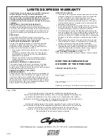 Preview for 4 page of Mars Comfort-Aire FP-3030DTO-MBL Owner'S Manual