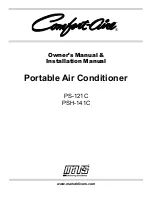 Предварительный просмотр 1 страницы Mars Comfort-Aire PS-121C Owner'S Manual & Installation Manual