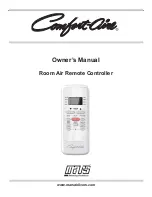 Предварительный просмотр 1 страницы Mars Comfort-Aire RG51G1/CEFU1 Owner'S Manual