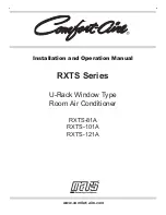 Mars Comfort-Aire RXTS Series Installation And Operation Manual предпросмотр