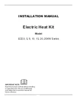 Preview for 1 page of Mars ECD3KW Series Installation Manual